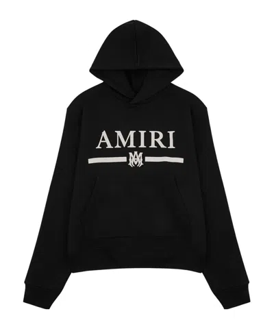 Amiri Loose Hooded Sweatshirt In Black