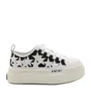 Amiri Star Pattern Rubber Sole Sneakers In White