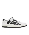 Amiri Skeleton Leather Low-top Sneakers With Distinctive Graphics In White