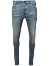 Amiri Low-rise Skinny Jeans In Blue