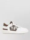Amiri Men 'classic Low' White Sneaker With Maxi Logo On The Side And Tone-on-tone Ma Quad Motif In L In White