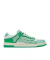 Amiri Skel Bicolor Low-top Sneakers In Green