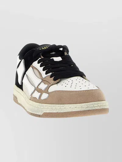 Amiri Low Top Distressed Skeleton Sneakers In Multi