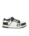 Amiri Multicolor Leather And Fabric Bandana Denim Skel Sneakers In White