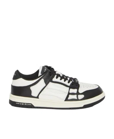 Amiri Mens Black Skel Top Bandana-print Leather Low-top Trainers