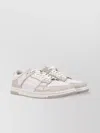 Amiri Low Top Leather Sneakers With Perforated Upper