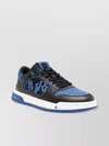 Amiri Low Top Perforated Leather Sneakers In Black