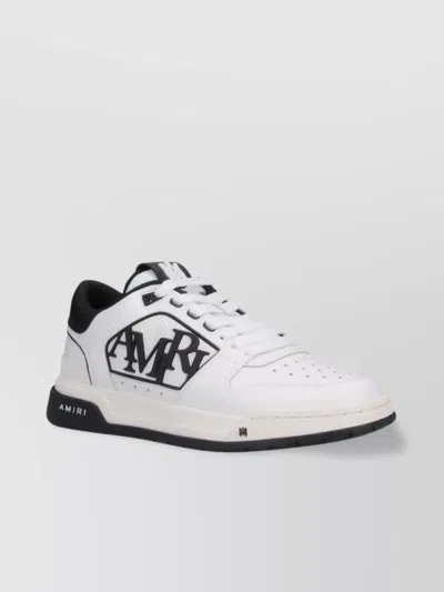 Amiri Low Top Perforated Toe Box Sneakers In Black