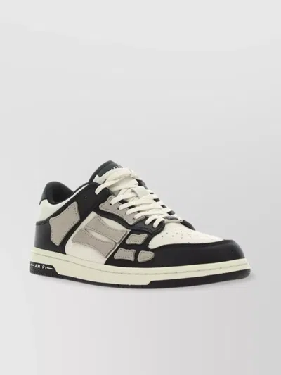 Amiri Low-top Sneakers With Contrast Sole And Perforated Detailing