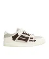 Amiri Skel Top Leather Low-top Sneakers In White