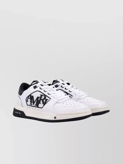 Amiri Low Top Star Perforated Sneakers In White