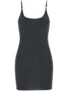 Amiri Wool Blend Mini Dress In Black