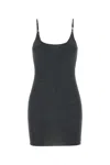 Amiri Wool Blend Mini Dress In Black