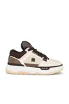 Amiri Brown Low Top Sneakers With Logo Detail On The Side And Mesh Panels In Suede Man In Red