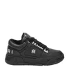 Amiri Black Sneakers With Logo Patch On The Side And Logo Lettering On The Rear In Leather Man In Black