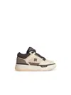 Amiri Brown Low Top Sneakers With Logo Detail On The Side And Mesh Panels In Suede Man