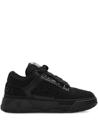 Amiri Crystal Ma-1 Embellished Sneakers In Black