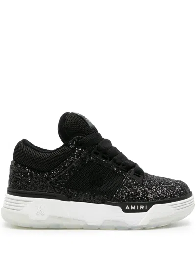 Amiri Ma-1 Glittery Mesh Sneakers In Black