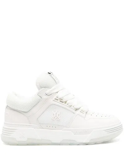 Amiri Ma-1 Leather-trim Mesh Sneakers In White