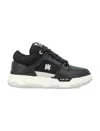 Amiri Black Low Top Sneakers With Logo Patch On The Tongue And Logo Lettering On The Heel In Leather Man In Black