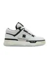 Amiri White And Black Chunky Sneakers With Logo Detail In Leather And Mixed Tech Fabrics Man In Gray