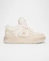 Amiri Ma-1 Mesh & Leather Chunky Sneakers In Alabaster