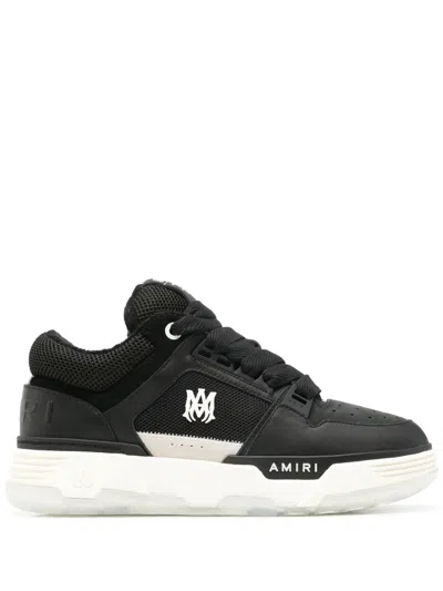 Amiri Low Top Sneakers Contrast Sole Design In Black