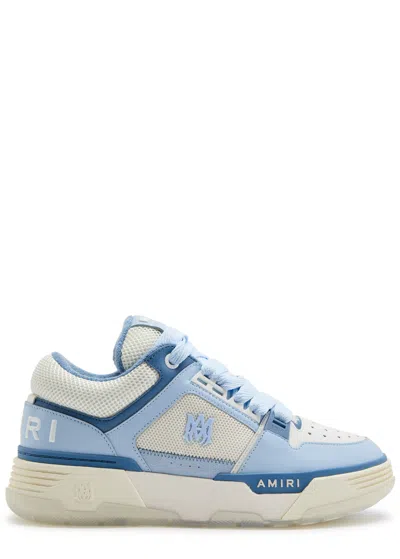 Amiri Ma-1 Panelled Leather Trainers In Blue