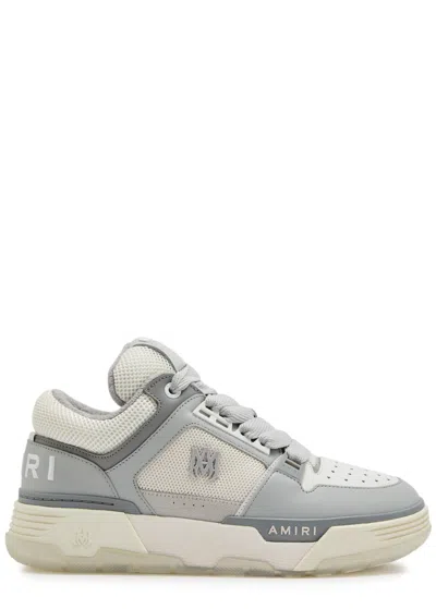 Amiri Ma-1 Panelled Leather Sneakers In Grey