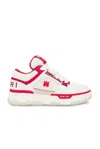 Amiri Ma-1 Panelled Sneakers In Red & White