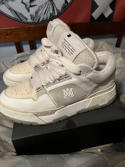 Pre-owned Amiri Ma-1 Size 44 Or 11us Retail $790 Shoes In Cream