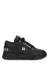 Amiri Black Sneakers With Logo Patch On The Side And Logo Lettering On The Rear In Leather Man In Black