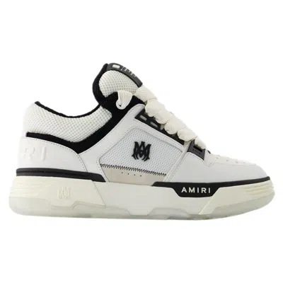 AMIRI MA-1 SNEAKERS - AMIRI - LEATHER - WHITE/BLACK