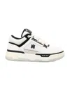 Amiri White And Black Chunky Sneakers With Logo Detail In Leather And Mixed Tech Fabrics Man In White
