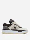 Amiri Brown Low Top Sneakers With Logo Detail On The Side And Mesh Panels In Suede Man In Red