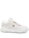 Amiri White Sneakers With Logo Patch On The Side And Logo Lettering On The Rear In Leather Man In Red