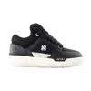 Amiri Black Low Top Sneakers With Logo Patch On The Tongue And Logo Lettering On The Heel In Leather Man In Black