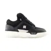 Amiri Black Low Top Sneakers With Logo Patch On The Tongue And Logo Lettering On The Heel In Leather Man In Black