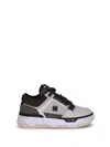 Amiri Brown Low Top Sneakers With Logo Detail On The Side And Mesh Panels In Suede Man