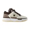 Amiri Brown Low Top Sneakers With Logo Detail On The Side And Mesh Panels