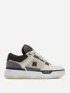 Amiri Brown Low Top Sneakers With Logo Detail On The Side And Mesh Panels In Red