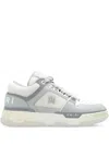 Amiri Grey Low Top Sneakers With Logo Detail In Tech Fabric And Leather Man
