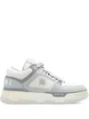 Amiri Grey Low Top Sneakers With Logo Detail In Tech Fabric And Leather Man