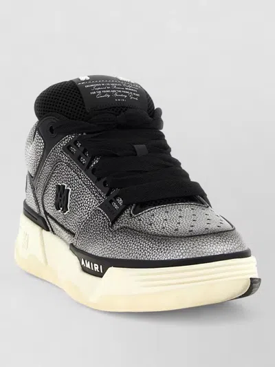 Amiri Ma 1 Sneakers Textured Finish Rubber Sole In Gray