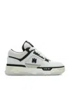 Amiri White And Black Chunky Sneakers With Logo Detail In Leather And Mixed Tech Fabrics Man In White