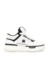 Amiri White And Black Leather Ma-1 Sneakers In White & Black
