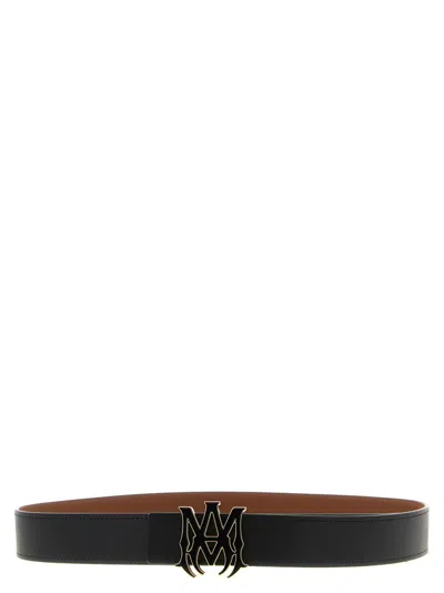 Amiri 'ma 4cm Enamel' Reversible Belt In Black