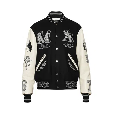 Pre-owned Amiri Ma Angel Varsity Jacket 'black' | Men's Size S