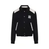 Amiri Tailored Wool And Leather Jacket With Zippered Pockets