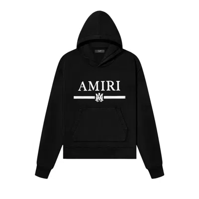 Pre-owned Amiri Ma Bar Appliqué Hoodie 'black' | Men's Size Xxxl